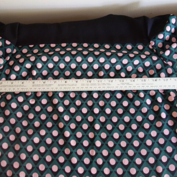 BODEN Green Black Polka Dot Shift Dress – US Sz 6 - Picture 7 of 12